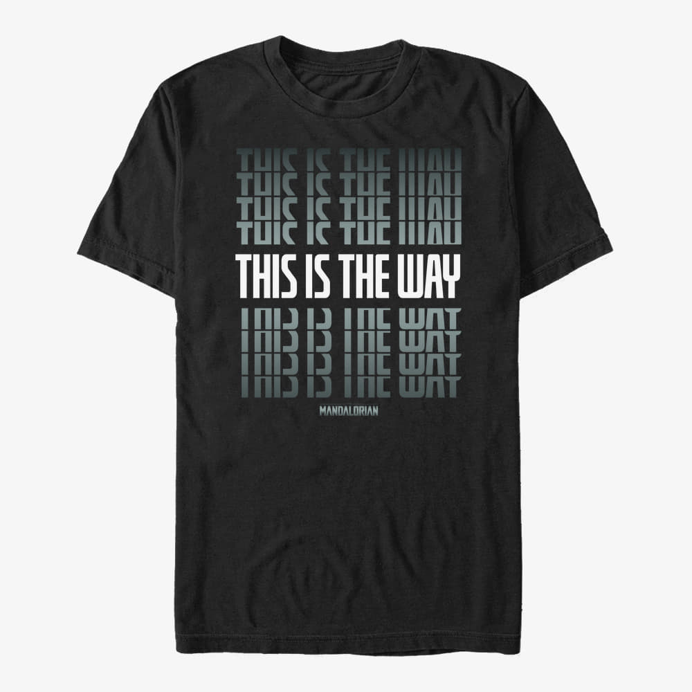 Camisetas Merch Star Wars: The Mandalorian - Stacked Way Unisex T-Shirt Black