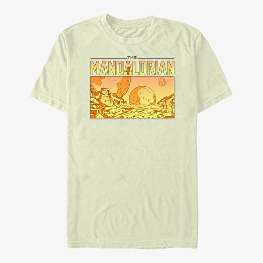 T-paita Merch Star Wars: The Mandalorian - Mandalorian Desert Space Unisex T-Shirt Natural