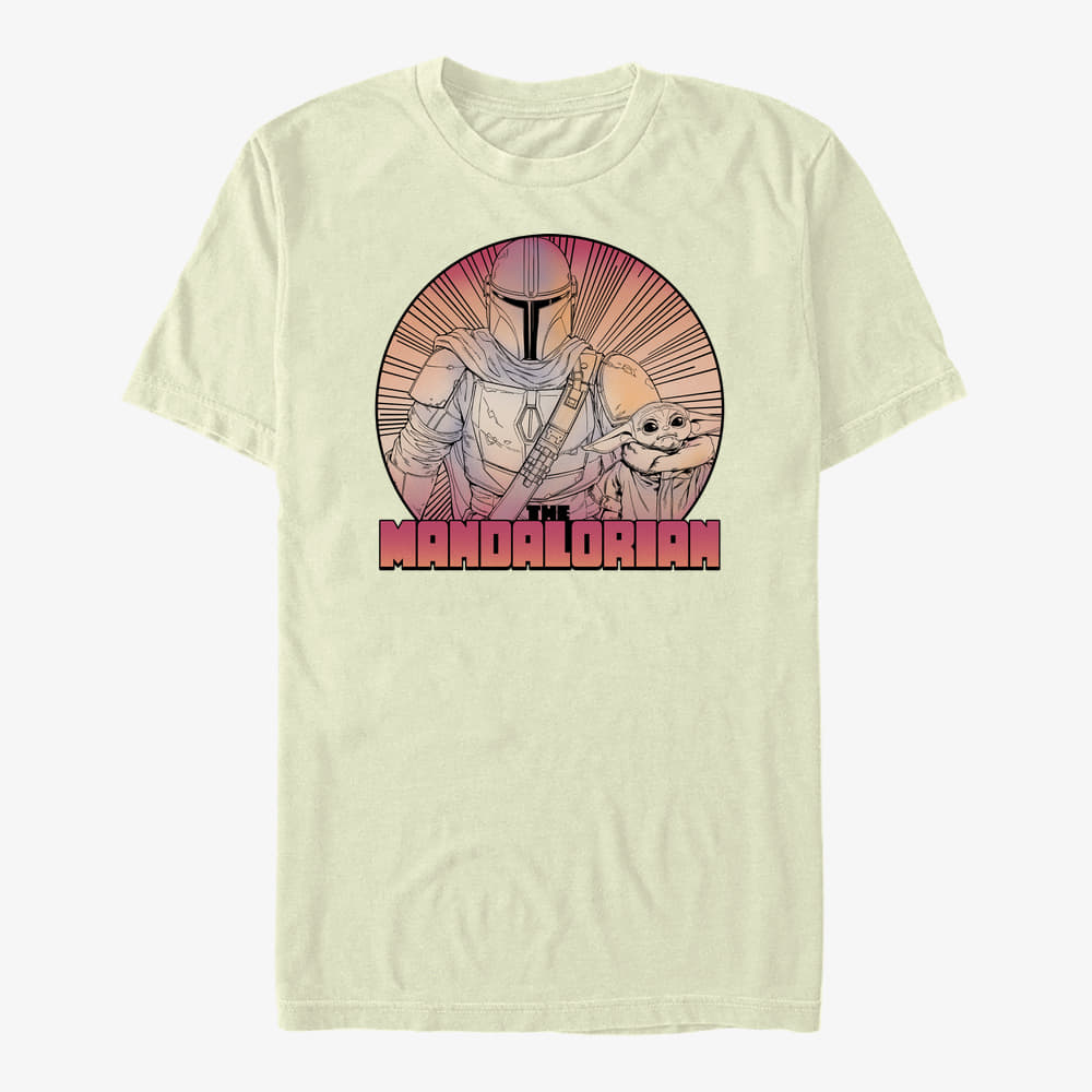 majice kratkih rukava Merch Star Wars: The Mandalorian - Inside the Lines Unisex T-Shirt Natural