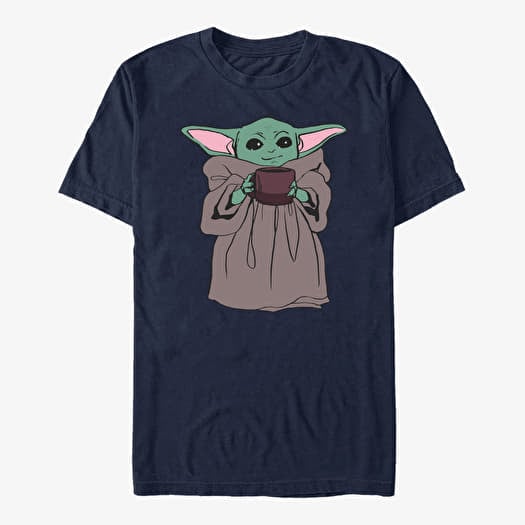T-shirt Merch Star Wars: The Mandalorian - Tea Drinker Unisex T-Shirt Navy Blue