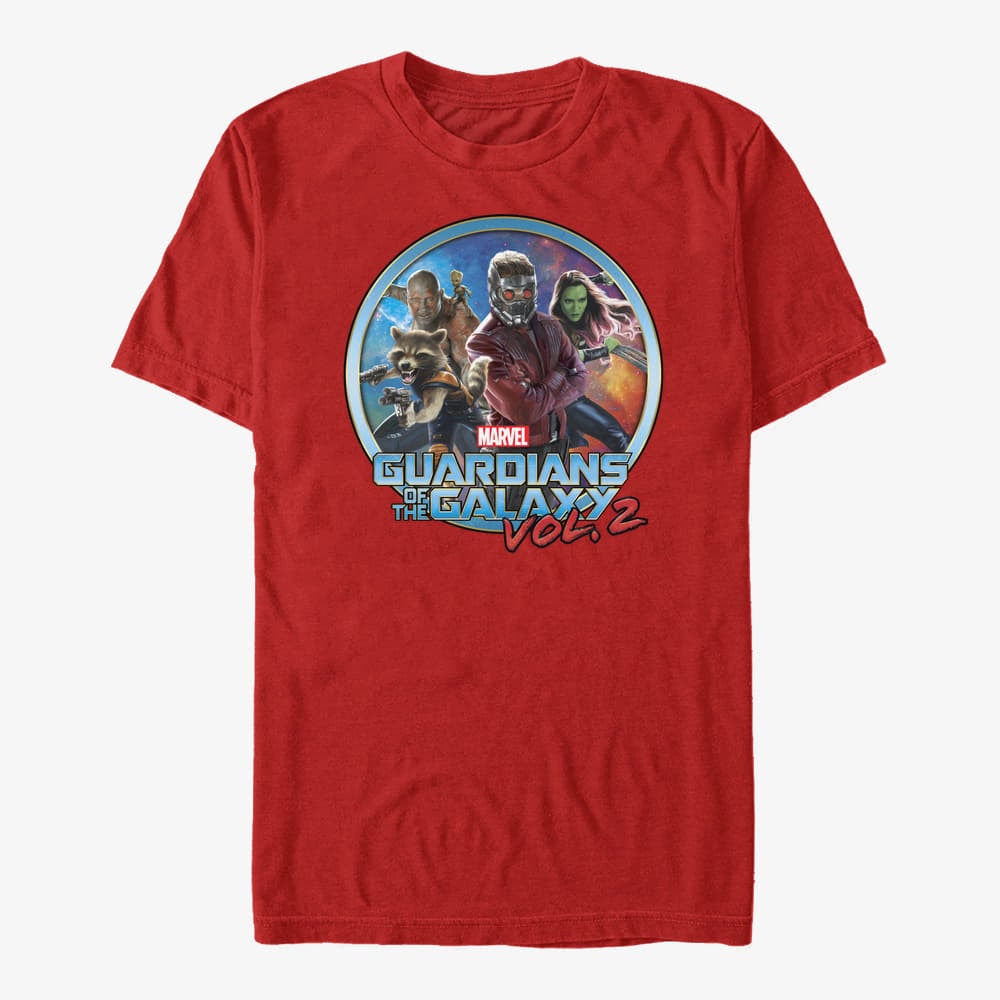 T-särgid Merch Marvel GOTG Classic - Shocking Target Unisex T-Shirt Red
