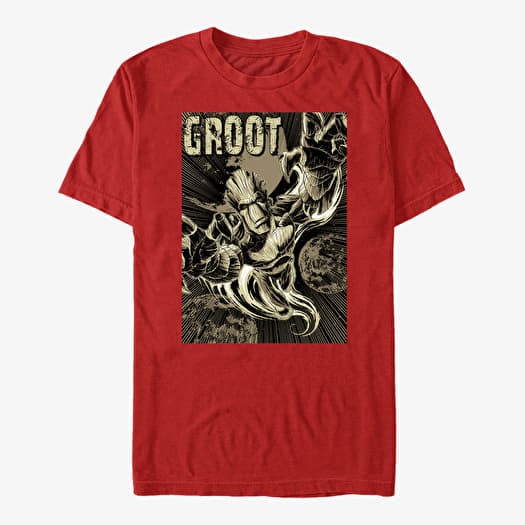 T-shirt Merch Marvel GOTG Classic - Furry Bite Unisex T-Shirt Red