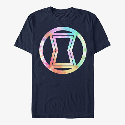 Tričko Merch Marvel Avengers Classic - Widow Tie Unisex T-Shirt Navy Blue