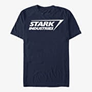 Merch Marvel Avengers Classic - Stark Logo Unisex T-Shirt Navy Blue