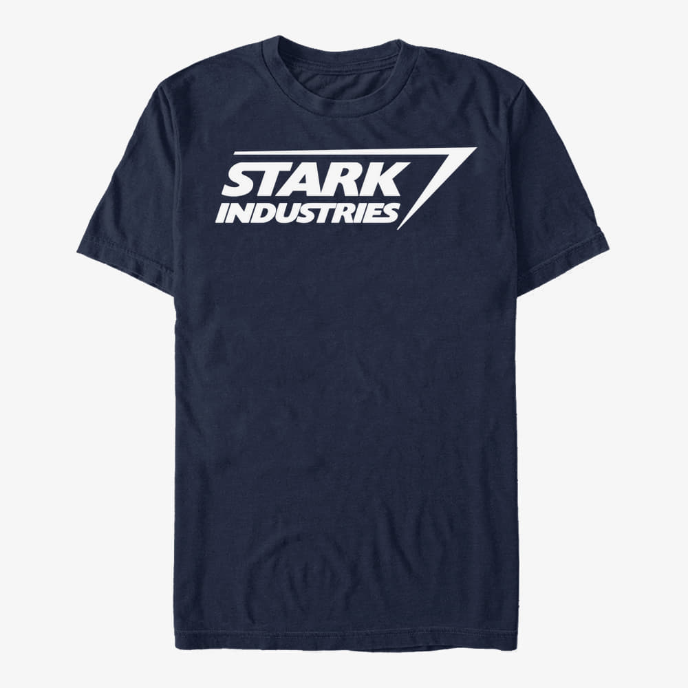T-särgid Merch Marvel Avengers Classic - Stark Logo Unisex T-Shirt Navy Blue
