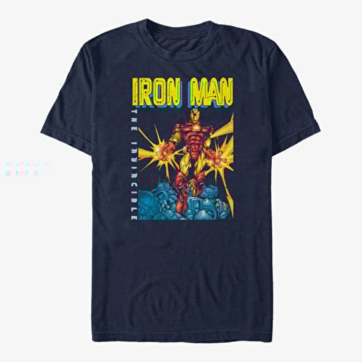 T-shirt Merch Marvel Avengers Classic - IRON MAN Unisex T-Shirt Navy Blue