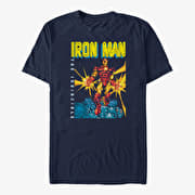 Merch Marvel Avengers Classic - IRON MAN Unisex T-Shirt Navy Blue