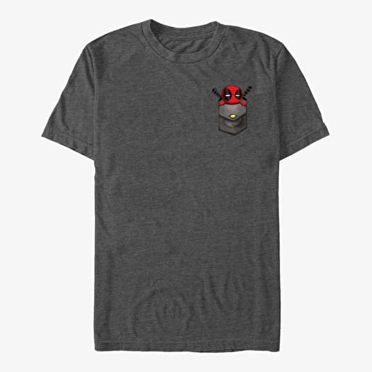 T-shirt Merch Marvel Deadpool - Deadpool Cutie Pie Unisex T-Shirt Dark Heather Grey