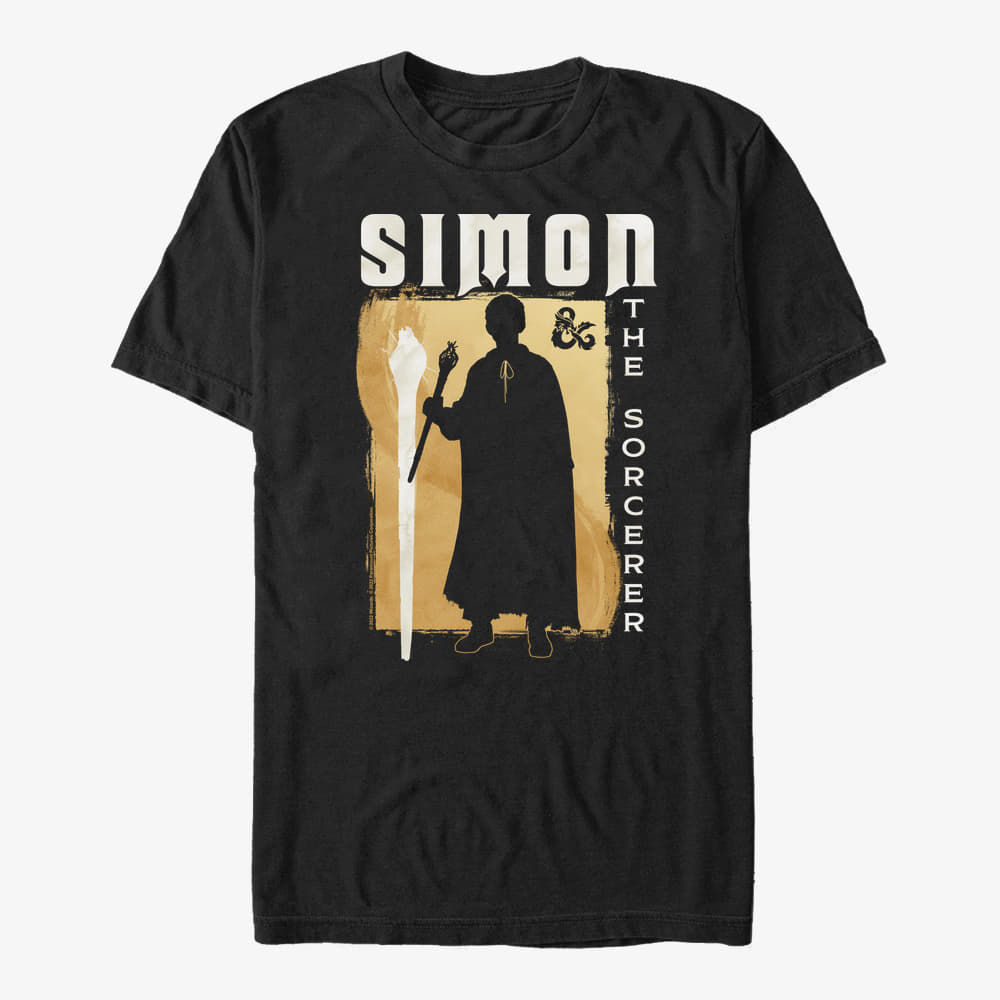 Pólók Merch Dungeons & Dragons: Honor Among Thieves - Simon Hero Shot Unisex T-Shirt Black