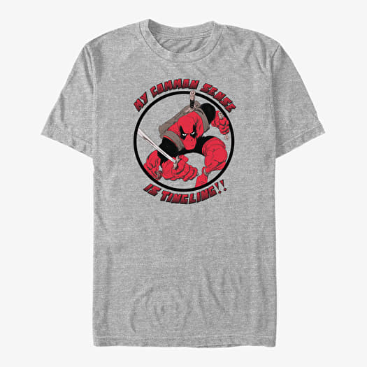 T-shirt Merch Marvel Deadpool - Common Sense Unisex T-Shirt Heather Grey