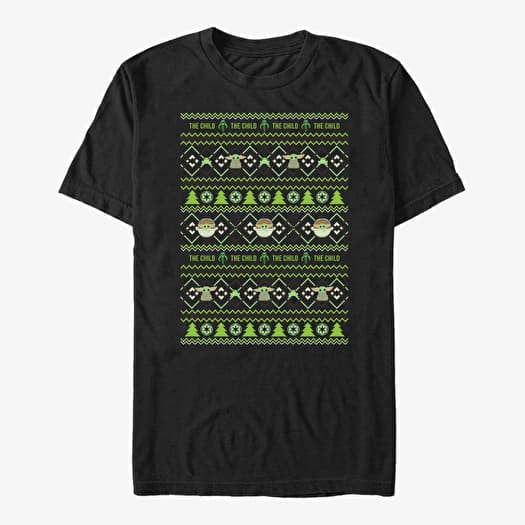 T-shirt Merch Star Wars: The Mandalorian - The Cute Ugly Sweater Unisex T-Shirt Black