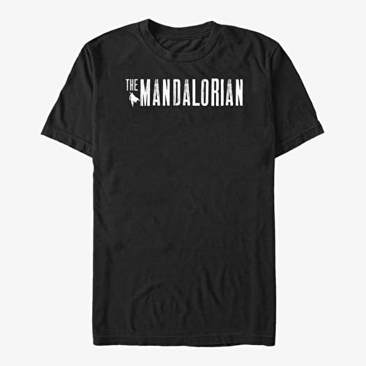 T-shirt Merch Star Wars: The Mandalorian - Mandalorian Simplistic Logo Unisex T-Shirt Black