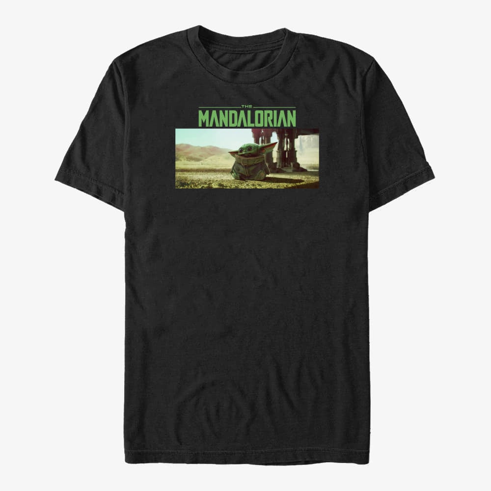 Magliette Merch Star Wars: The Mandalorian - Still Looking Unisex T-Shirt Black