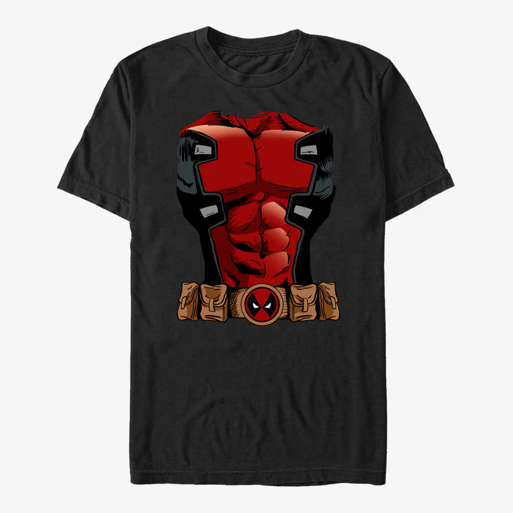 Koszulki Merch Marvel Deadpool - Deadpool Armor Unisex T-Shirt Black