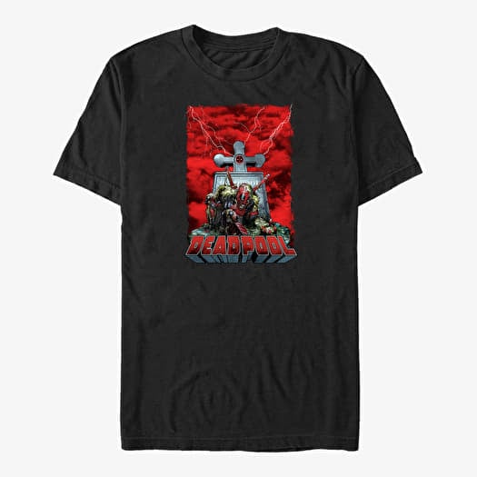 T-shirt Merch Marvel Deadpool - Deadpool Grave Unisex T-Shirt Black