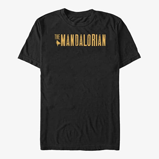 Merch Star Wars: The Mandalorian - Mandalorian Simplistic Logo Unisex T-Shirt Black