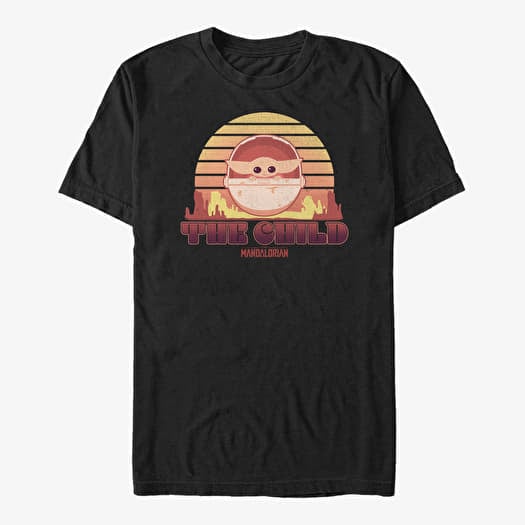 T-shirt Merch Star Wars: The Mandalorian - Sunset Child Unisex T-Shirt Black