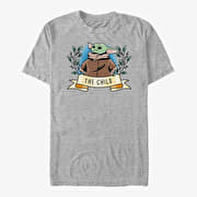 Merch Star Wars: The Mandalorian - Child Banner Unisex T-Shirt Heather Grey