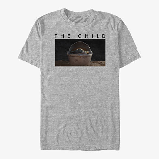 T-shirt Merch Star Wars: The Mandalorian - Float Child Unisex T-Shirt Heather Grey