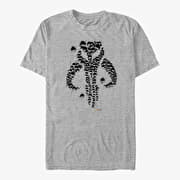 Merch Star Wars: The Mandalorian - Bullet Holes Unisex T-Shirt Heather Grey