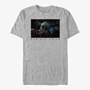 Merch Star Wars: The Mandalorian - Curious Photo Unisex T-Shirt Heather Grey