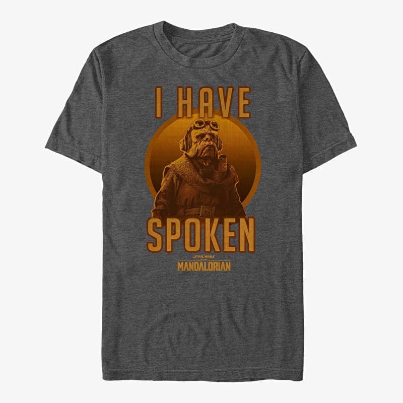 Merch Star Wars: The Mandalorian - Kuill Has Spoken Unisex T-Shirt Dark Heather Grey