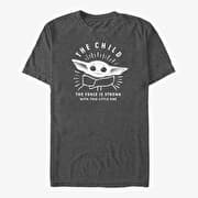 Merch Star Wars: The Mandalorian - Little One Unisex T-Shirt Dark Heather Grey