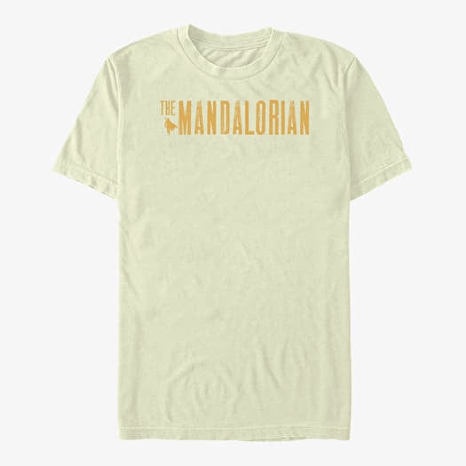 T-paita Merch Star Wars: The Mandalorian - Mandalorian Simplistic Logo Unisex T-Shirt Natural