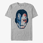 Merch Marvel Avengers Classic - Iron Man Americana Unisex T-Shirt Heather Grey