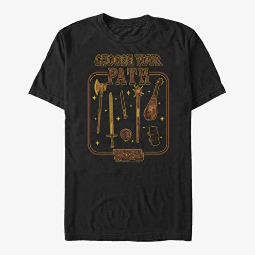 T-shirt Merch Dungeons & Dragons: Honor Among Thieves - Choose Path Textbook Unisex T-Shirt Black