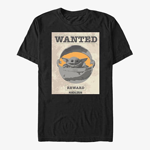 T-shirt Merch Star Wars: The Mandalorian - Wanted Child Unisex T-Shirt Black