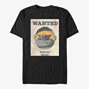 Merch Star Wars: The Mandalorian - Wanted Child Unisex T-Shirt Black