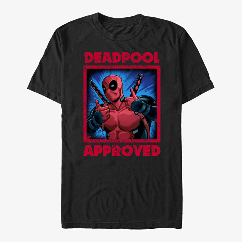 Merch Marvel Deadpool - Deadpool Approved Unisex T-Shirt Black