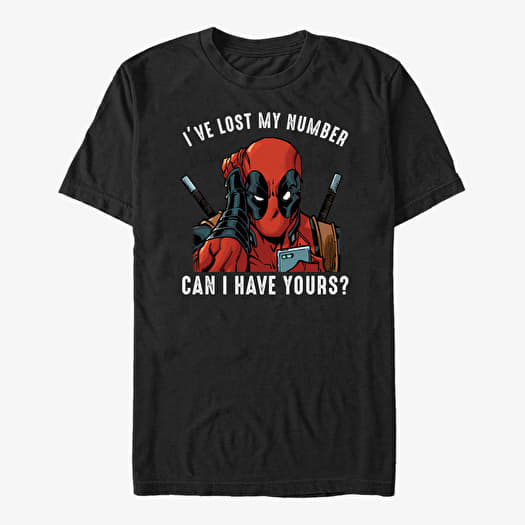 T-shirt Merch Marvel Deadpool - Lost Number Unisex T-Shirt Black