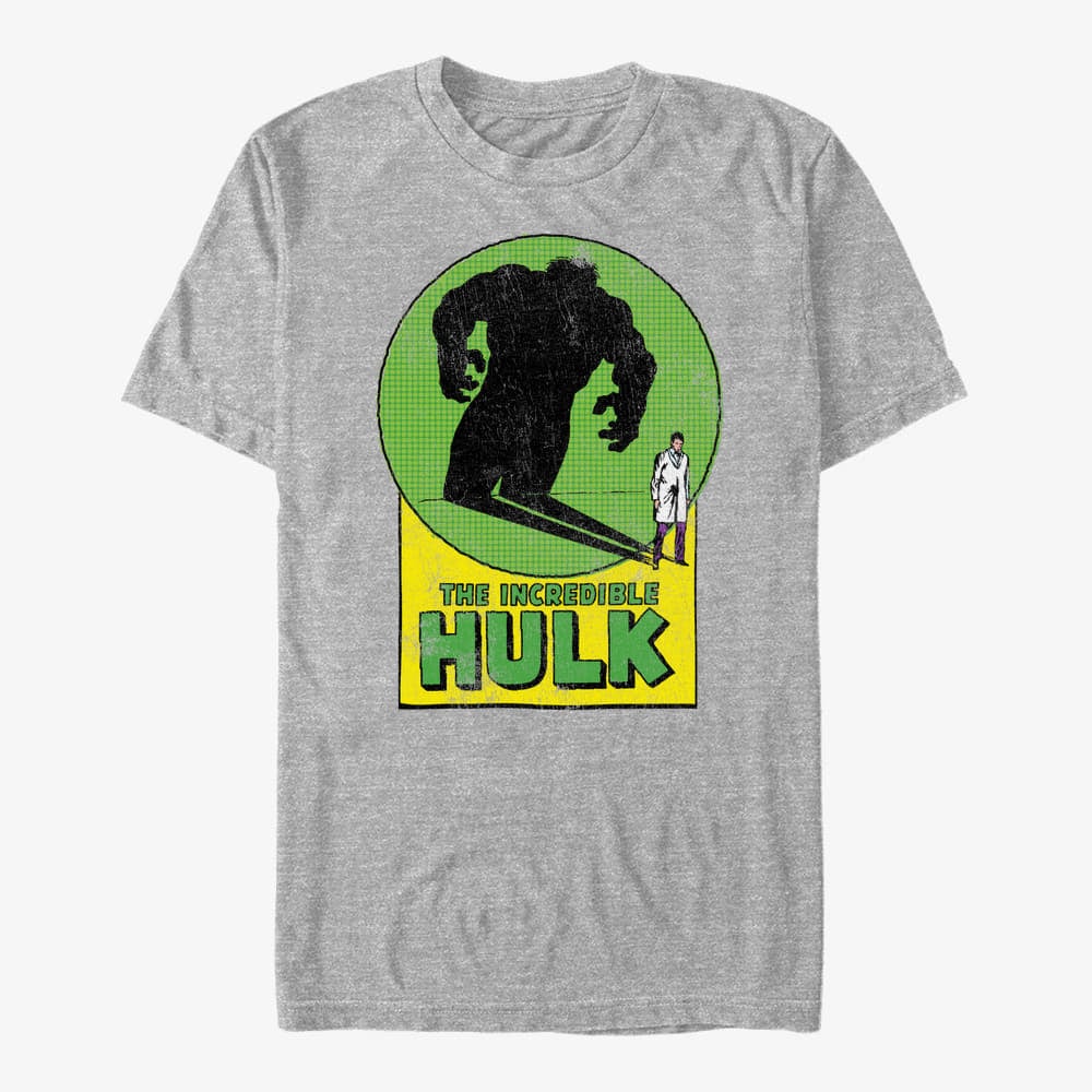 T-shirts Merch Marvel Avengers Classic - Hulk Transformation Unisex T-Shirt Heather Grey