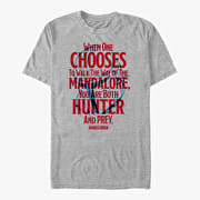 Merch Star Wars: The Mandalorian - Mandalore Line Unisex T-Shirt Heather Grey