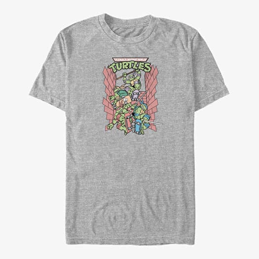 T-shirt Merch Nickelodeon Teenage Mutant Ninja Turtles - 90s TMNT Unisex T-Shirt Heather Grey