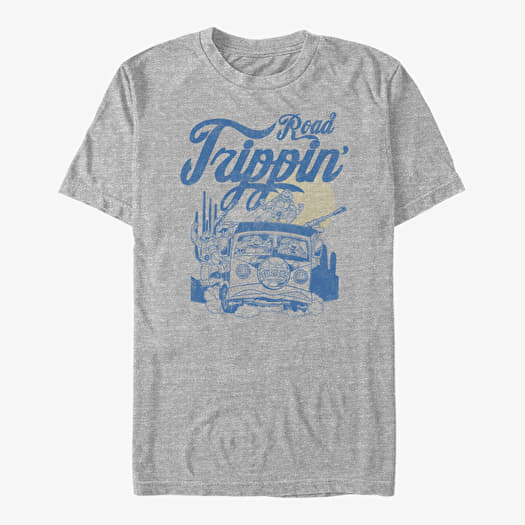 Tričko Merch Nickelodeon Teenage Mutant Ninja Turtles - Road Trippin Unisex T-Shirt Heather Grey