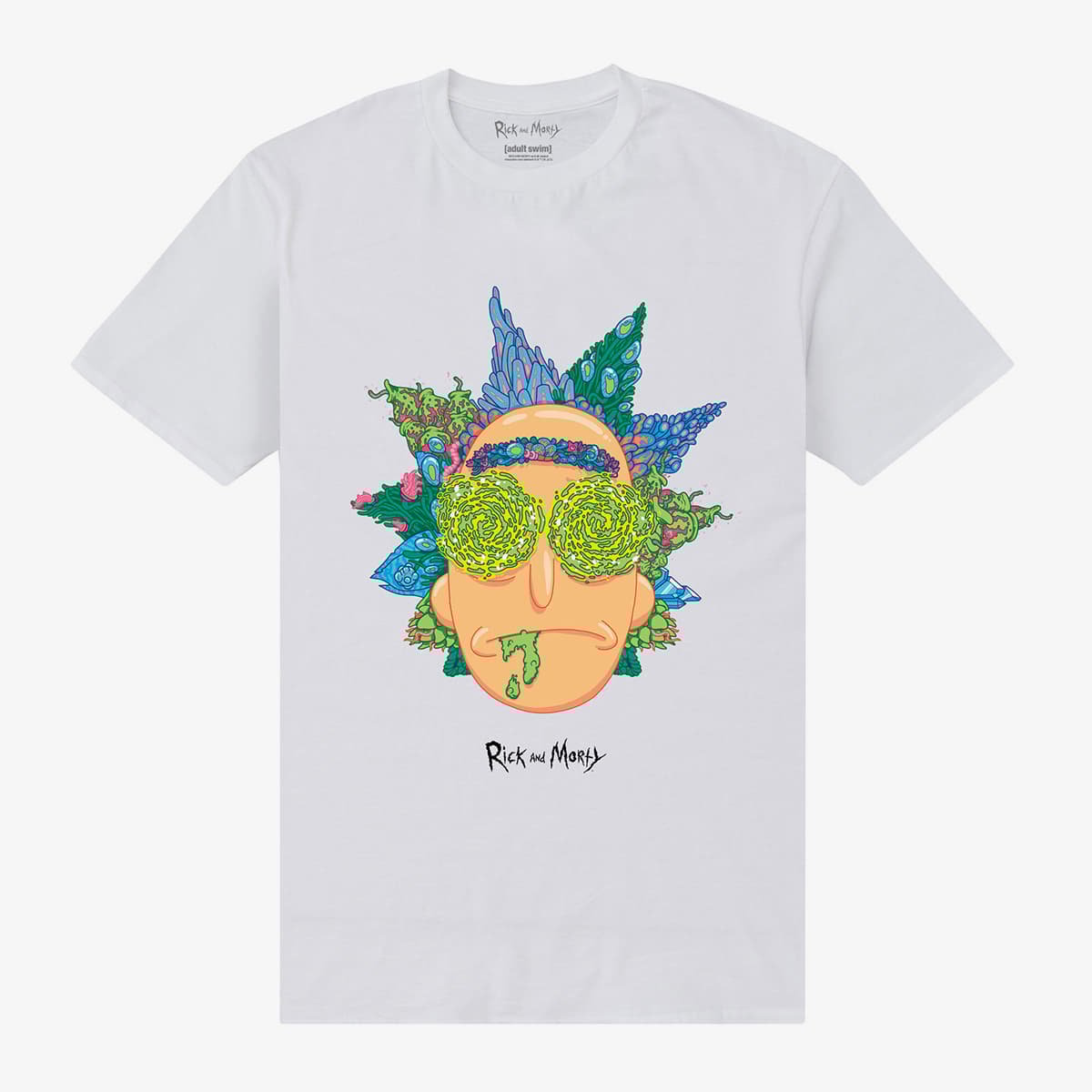 T-shirts Merch Park Agencies - Rick and Morty Eyes Unisex T-Shirt White