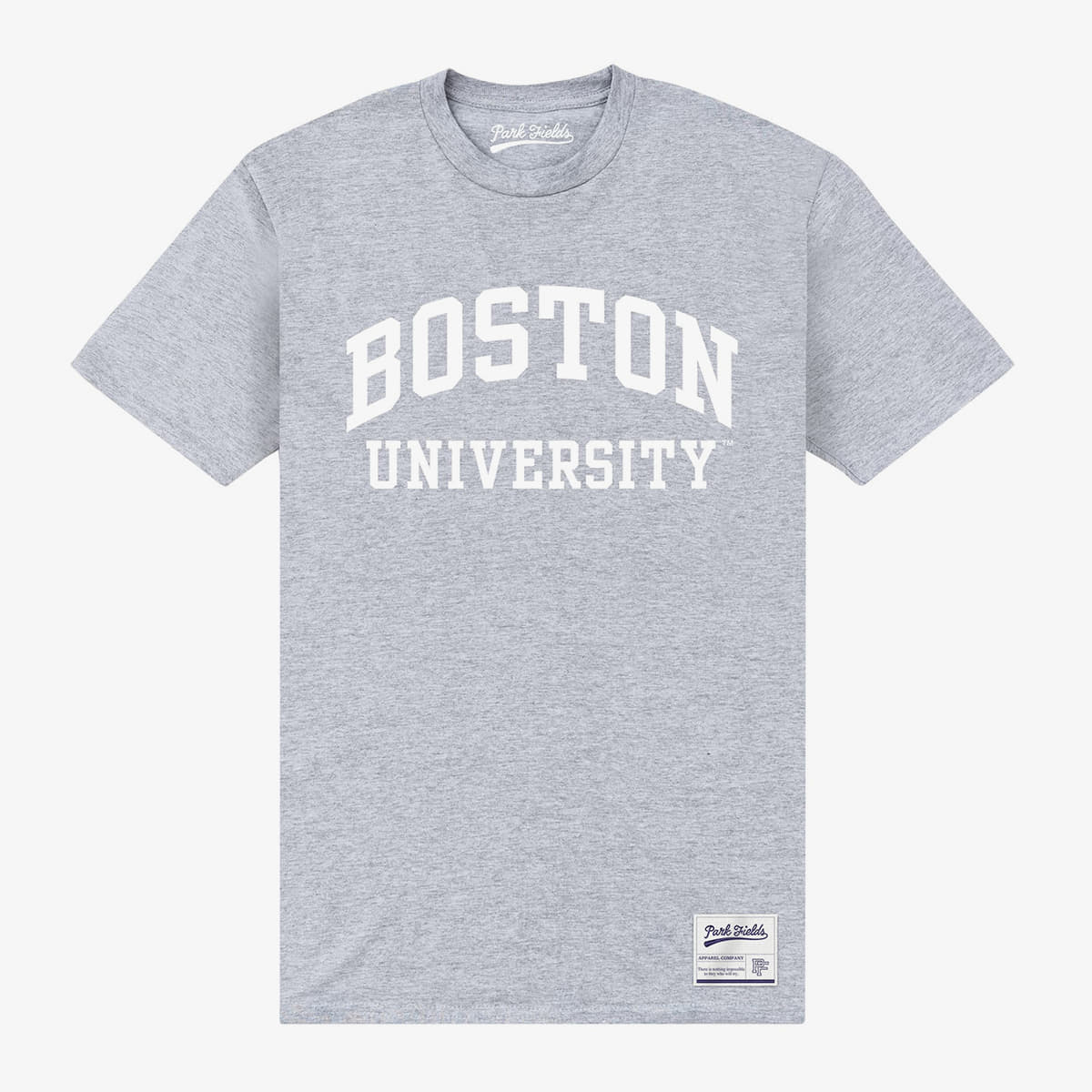 Camisetas Merch Park Agencies - Boston University Script Unisex T-Shirt Sport Grey