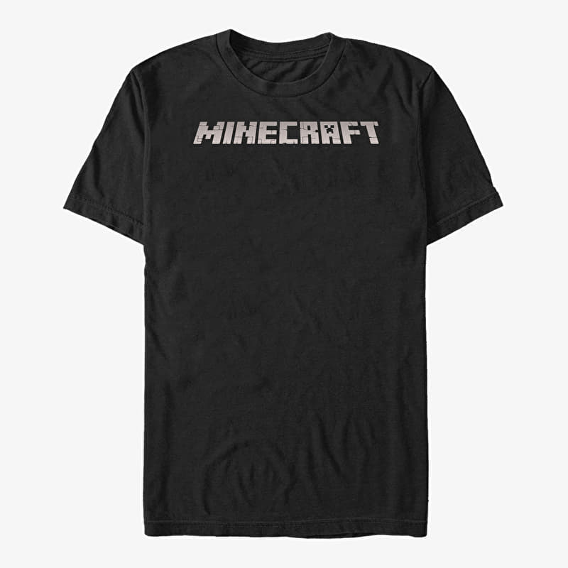 Póló Merch Minecraft - MINECRAFT LOGO BLACK Unisex T-Shirt Black