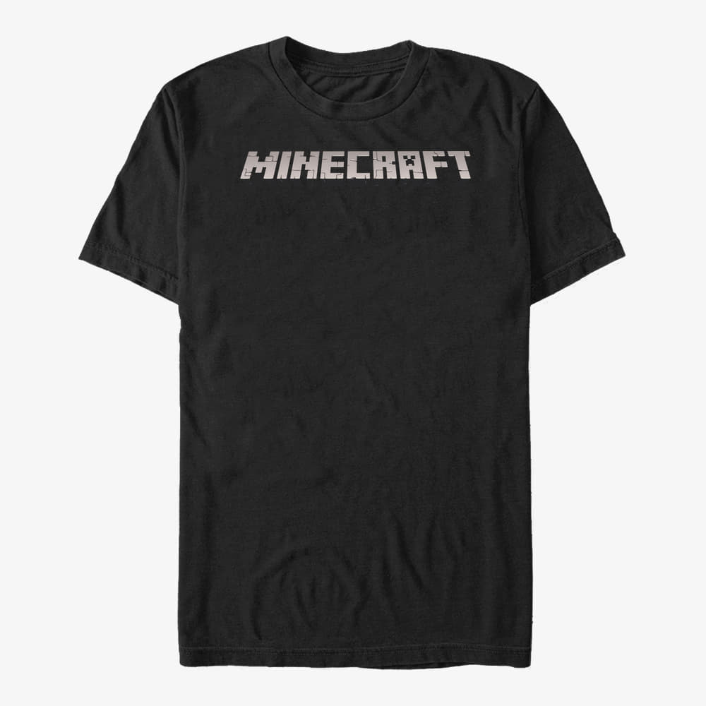 T-shirts Merch Minecraft - MINECRAFT LOGO BLACK Unisex T-Shirt Black