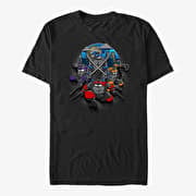 Merch Nickelodeon Teenage Mutant Ninja Turtles - Heroes in a Half shell Unisex T-Shirt Black