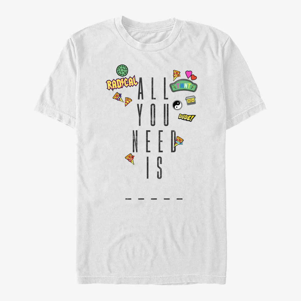 majice kratkih rukava Merch Nickelodeon Teenage Mutant Ninja Turtles - YOU NEED Unisex T-Shirt White