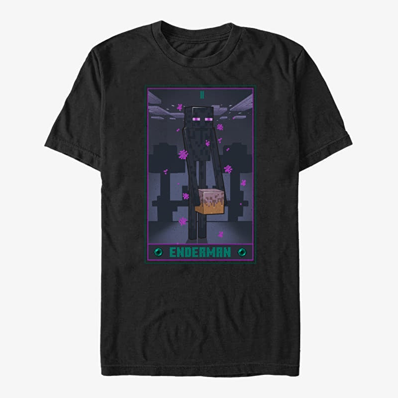 T-shirt Merch Minecraft - Ender Tarot Unisex T-Shirt Black