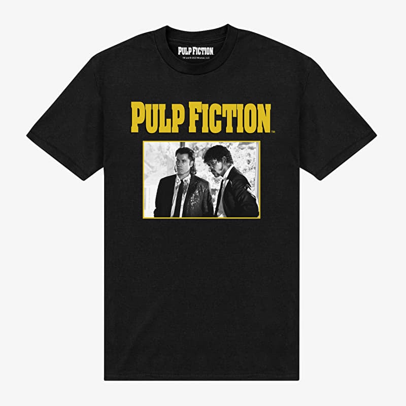 T-skjorte Merch Pulp Fiction - Pulp Fiction Scenes Unisex T-Shirt Black