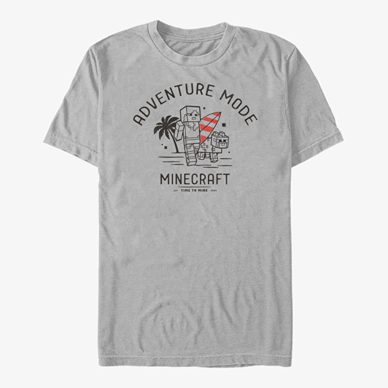 T-shirt Merch Minecraft - Alex Beach Adventure Unisex T-Shirt Ash Grey