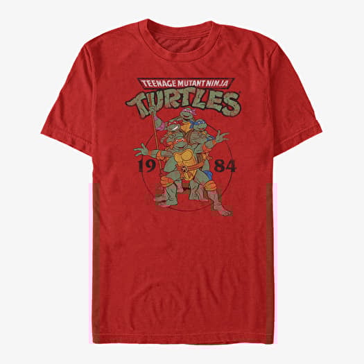 Tričko Merch Nickelodeon Teenage Mutant Ninja Turtles - Group Elite Unisex T-Shirt Red