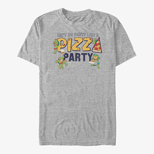 Majica Merch Nickelodeon Teenage Mutant Ninja Turtles - Partay P Unisex T-Shirt Heather Grey