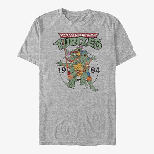 Camiseta Merch Nickelodeon Teenage Mutant Ninja Turtles - Group Elite Unisex T-Shirt Heather Grey